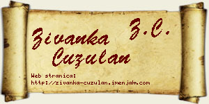 Živanka Ćuzulan vizit kartica